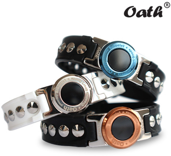 스타일링 오스코리아 건강팔찌 국내산, 실버화이트, 여성용, 1개