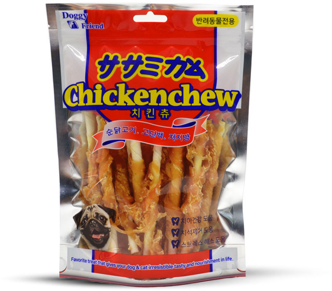 도기프랜드 치킨츄스틱 15P 10개 강아지껌