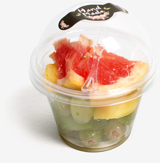 머핀컵 9온스 9.2 x 10.5 cm + 돔뚜껑 + 스티커 + 미니포크 세트, 20개입, 1세트