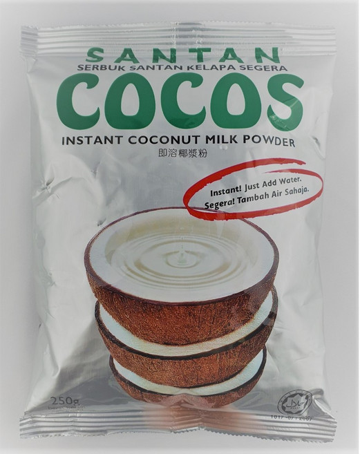 코코스 산탄 코코넛 밀크 파우더 인도네시아 250g king food santan cocos Coconut Milk Powder 250g, 1개, 1개입