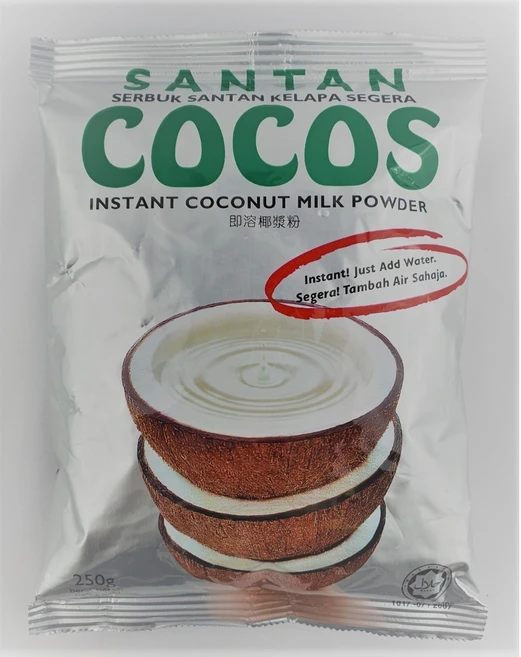 코코스 산탄 코코넛 밀크 파우더 인도네시아 250g king food santan cocos Coconut Milk Powder 250g, 1개, 1개입 - 쿠팡