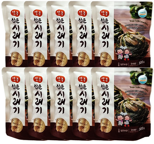 손질없이 간편조리 삶은 양구시래기300g 10팩(3kg), 10개, 300g