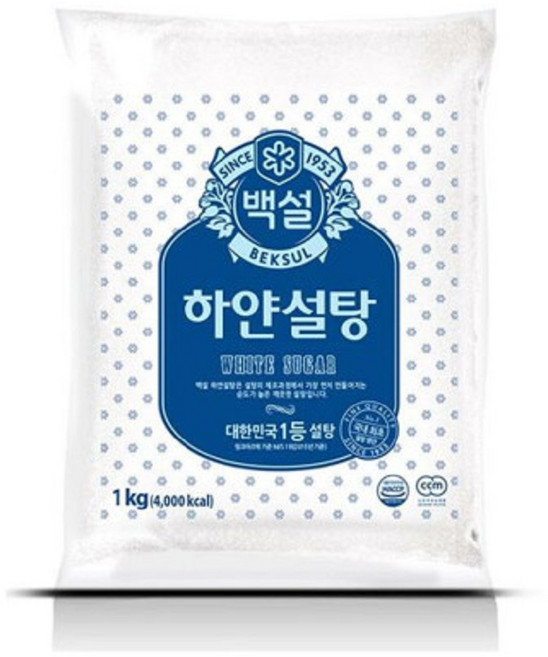 백설 하얀설탕 1kg, 1개