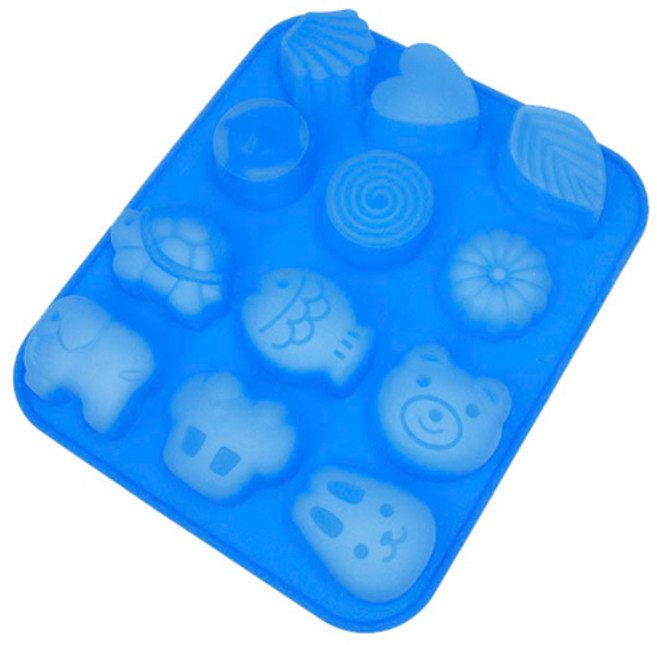 실리콘몰드(동물과자연)12구, 1개