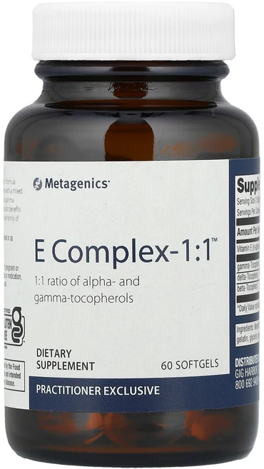 Metagenics E 복합체—1:1™ 소프트젤 60정 Metagenics (메타제닉스), Metagenics, E 복합체—1:1™, 소프트젤 6, 1개 - 쿠팡