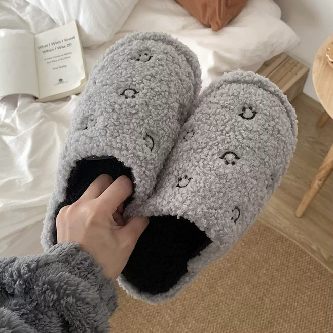 털슬리퍼 털 실내화 사무실 겨울 실내화