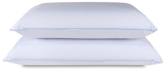 TEMPUR-Pedic TEMPUR-Cloud 듀얼 쿨링 베개 퀸-2팩 퀸 화이트 2개입, 1