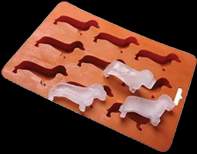 닥스훈트 얼음틀 실리콘 몰드 아이스트레이 위스키, 1개, 기본 색상