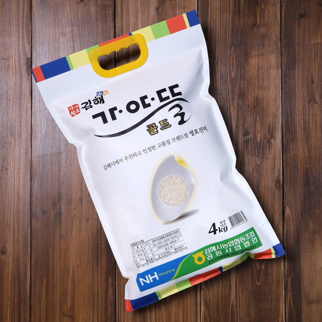 [김해시농업협동조합]김해 가야뜰골드 쌀 4kg, 1개, 상등급