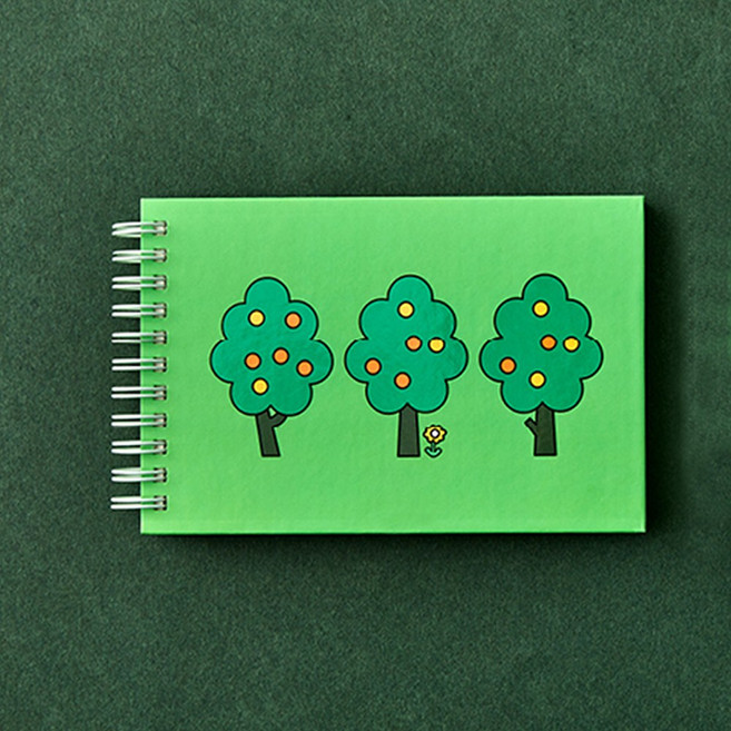 만년형 먼슬리 플래너 학생 스프링 와이드 수첩 (월간 라인노트), 포레스트