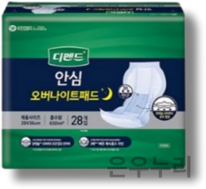 디펜드 라운드형 패드 성인용 기저귀 장시간용 취침용 속기저귀, 28개입, 10팩