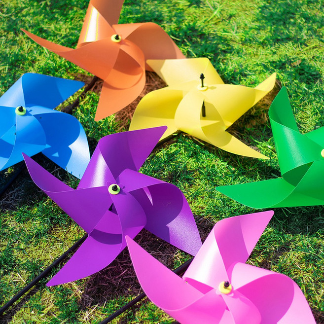 왕바람개비 만들기, 10개, 주황