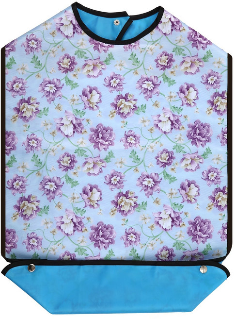 성인 턱받이 성인 앞치마 방수 환자용턱받이 식사 간병 요양, 1개, 자모란