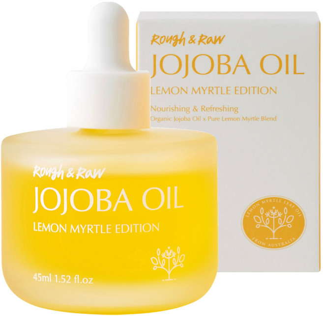 러프앤로우 유기농 호호바오일 레몬머틀 에디션 비정제 냉압착 골든 페이스오일, 1개, 45ml