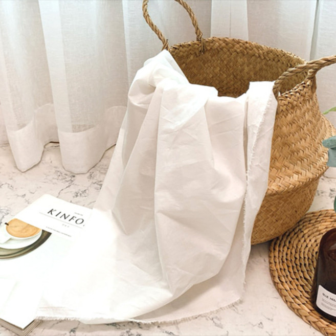 원단싸 면80수 워싱광목무지] 밀키웨이(백아이) 정말통기성 좋아요 마스크원단, 1개