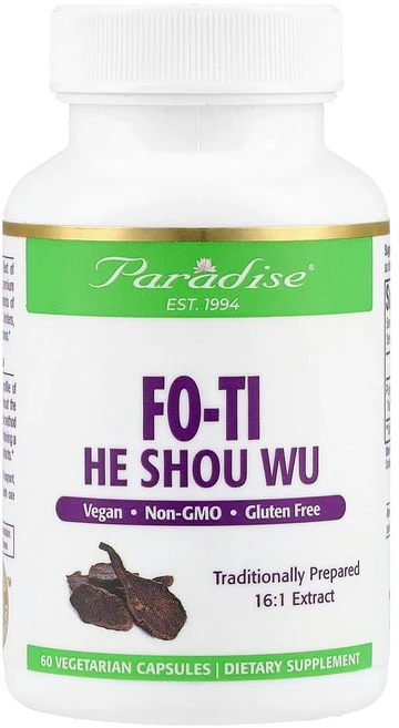 파라다이스허브 Fo-Ti 하수오 베지 캡슐 60정, 1개 - 쿠팡