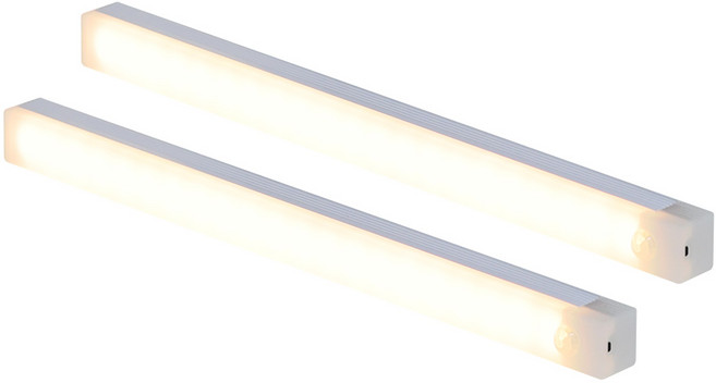 HK.sell C타입 밝기 조절 사각 충전식 센서등 30cm, 황색등, 2개