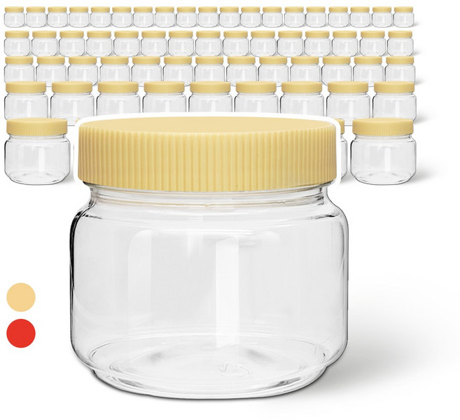 미르코리아 페트병 DPET-W05 광구 200G-김치 240개 공병 밀폐용기, 광구 200G-김치-240개 레드