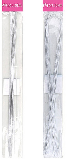 유니아트 꽃철사 흰색 27호, 1개