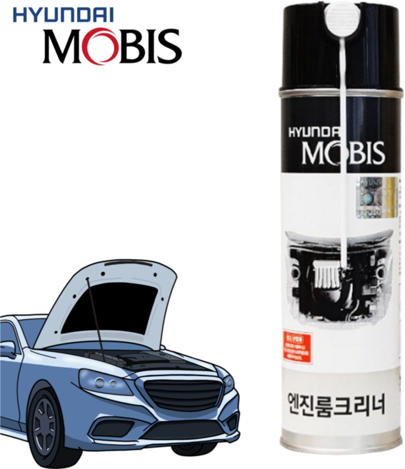 현대모비스 엔진룸 청소 스프레이 세차 찌든때 클리너, 1개