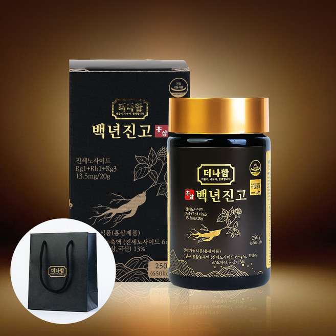[더나함] 프리미엄 6년근 홍삼농축액 250g (선물쇼핑백증정)