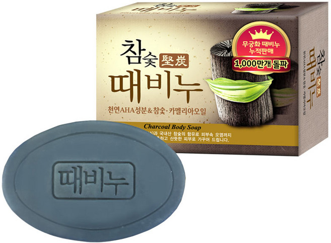 [무궁화] 참숯 때비누, 100g, 1개입