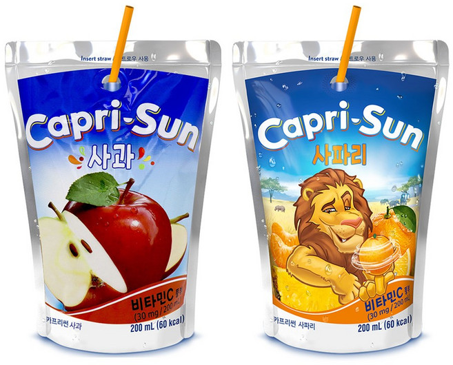 카프리썬 2종세트 사과10 사파리10, 1세트, 200ml