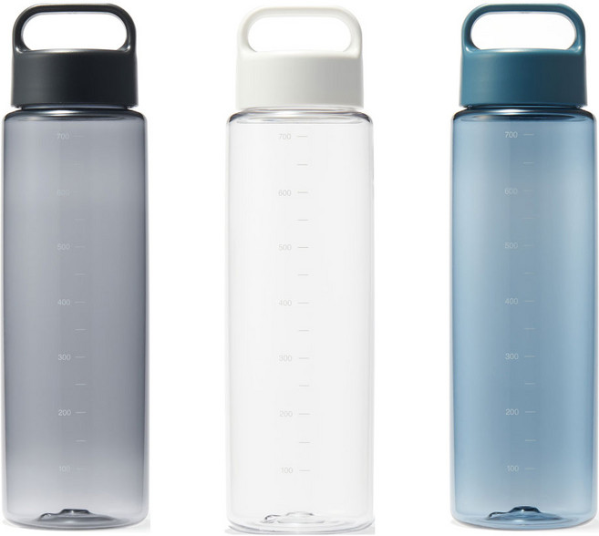 무인양품 눈금 드링크 물병 700ml 84905490, 화이트, 1개