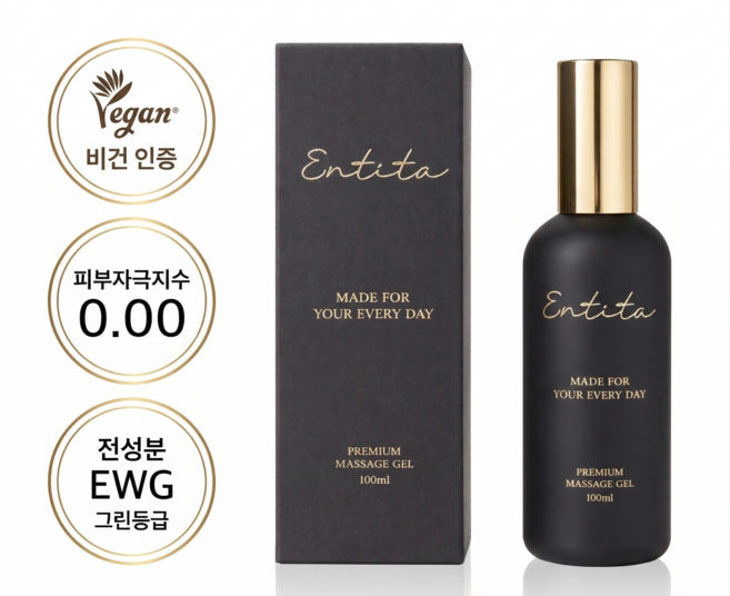 엔티타 마사지젤 비건 유산균 수용성 러브 부부 마사지젤 약산성, 1개, 100ml