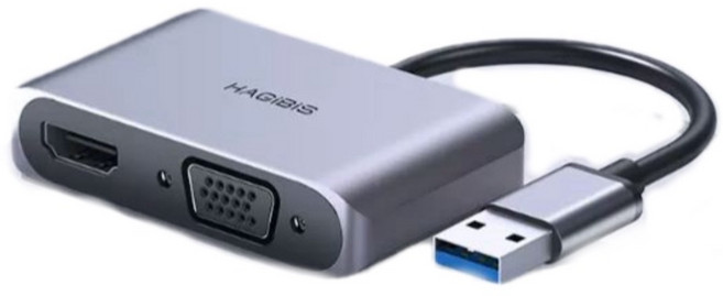 海備思 VGA轉HDMI 轉換器 帶音頻+供電 1080P 高清, 1個