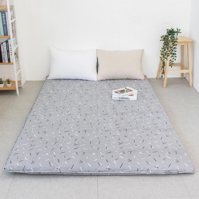 아르떼베딩 알러지케어 부드러운 세미마이크로 바닥 누빔 요커버 (5/8cm 겸용), 10_캔디_피치스킨, 그레이