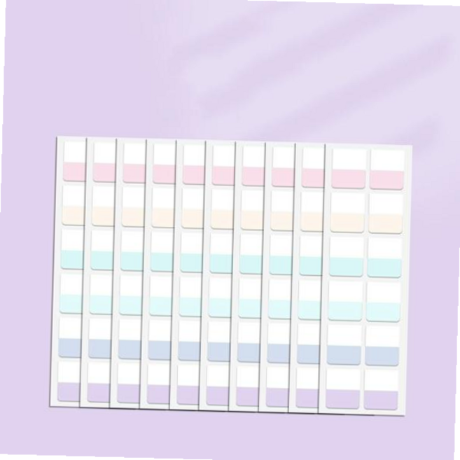 플래그 중형 6색 라벨 120개입 인덱스 파스텔톤, 1개, 본상품선택