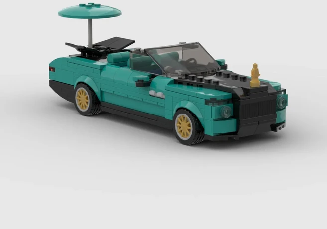 테크니컬 카 플로팅 섀도우 MOC 롤스로이스 시리즈 챔피언 차량 보트테일 SUV 세트 블록 장난감, 01 BL06004