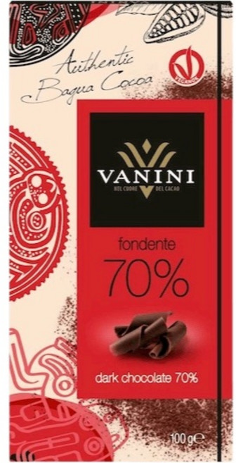 VANINI 100% 濃郁可可黑巧克力 90g, 100g, 1個
