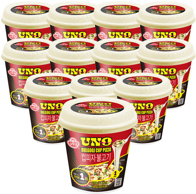 오뚜기 떠먹는 컵피자 불고기 150g 12개