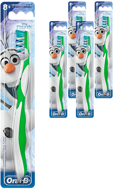 오랄비 스테이지스 4단계 겨울왕국 아동용 칫솔, 랜덤 발송, 1개입, 5개