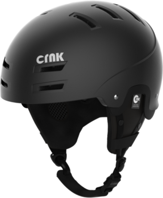 크랭크 사스콰치 스노우보드 스키 헬멧, 1개, 블랙