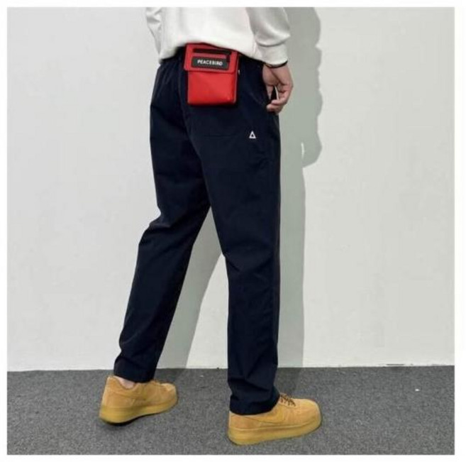 衝鋒褲男防風防水運動長褲 寬鬆錐形休閒工裝褲 戶外登山工作褲