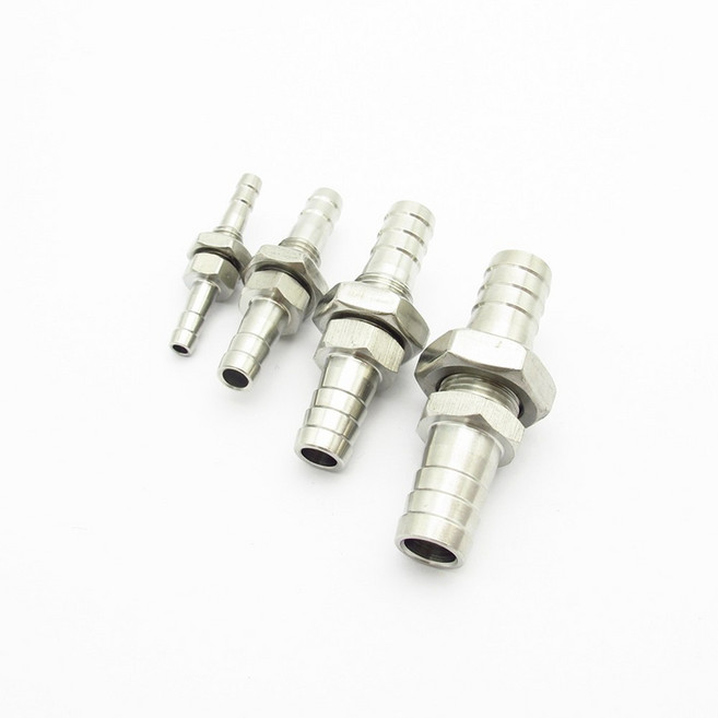 4MM 6MM 8MM 16MM 10MM 304 커넥터 14MM 스테인레스 피팅 파이프 19MM 바브 커플러 튜브 호스 벌크 12MM 스틸 어댑터, 8 10mm, 1개
