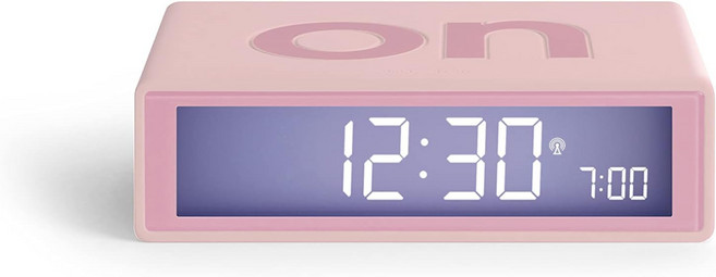Lexon Flip+ 디지털 알람 시계 침실 리버시블 온오프면