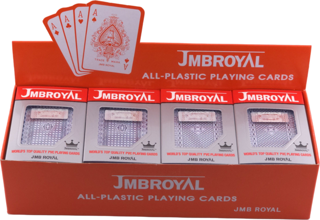 JMBROYAL 포커카드 로얄 트럼프카드, 12개, 혼합색상