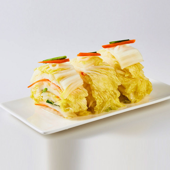 아삭한 국산백김치 3kg 저염 숙성 김치, 1개