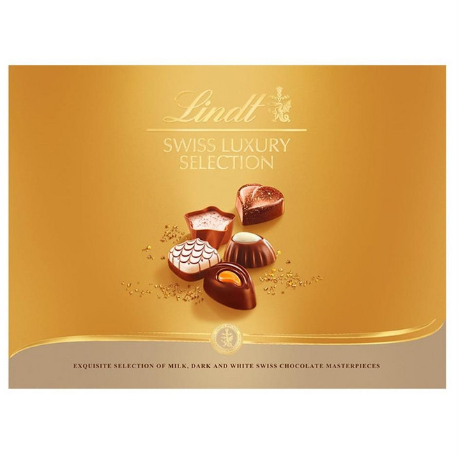 린트 스위스 럭셔리 셀렉션 Lindt Swiss Luxury Selection Boxed Chocolates 195G, 1개