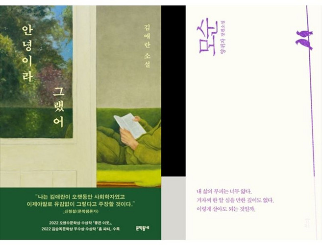 하나북스퀘어 안녕이라 그랬어+모순, 문학동네, 9791141602376
