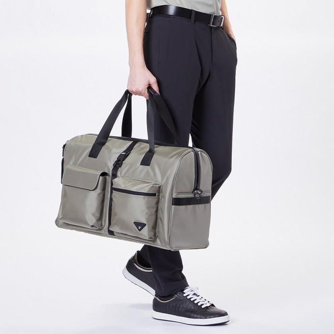 볼빅 남성 골프 마그네틱 버클 장식 보스턴백 VMAAO211, 카키