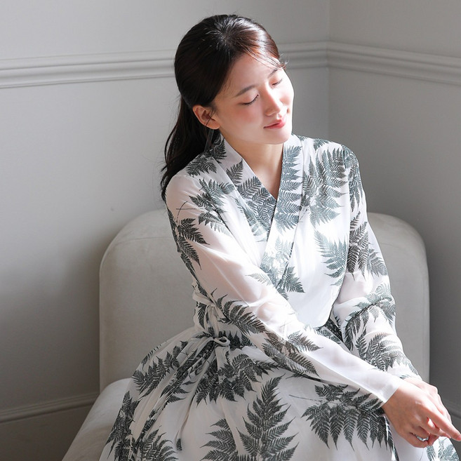 생활한복에 생활한복을 더한 철릭 원피스 빅사이즈 퓨전의상