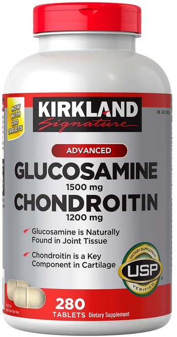 3개X 커클랜드 글루코사민 1500mg 콘드로이틴 1200mg 280정192881, 280정, 3개