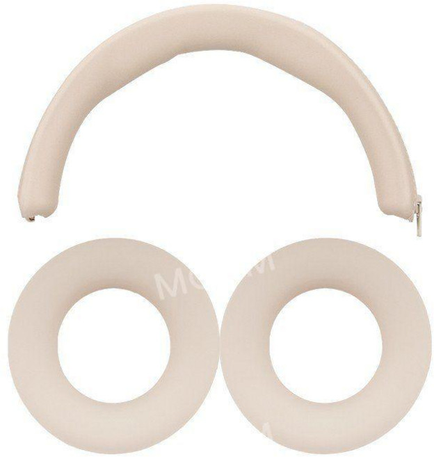 BEOPLAY HX 이어커버 실리콘 호환 헤드밴드 이어캡악세사리 블루투스 헤드폰 베오플레이, 아이보리 셋트