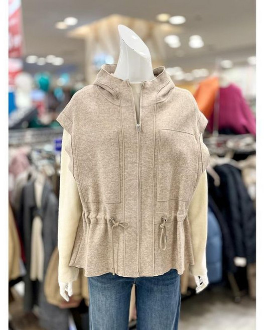 트리아나 소고 세이브존01 허리 스트링 후드 베스트 AI1VA01-1