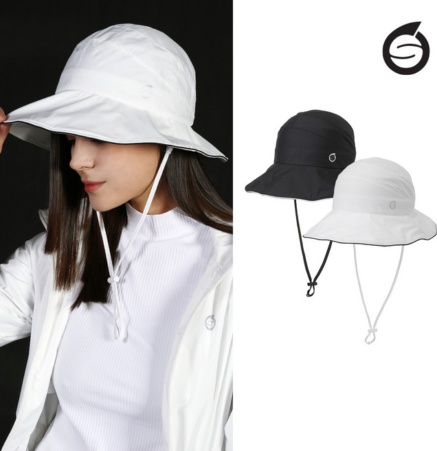 선덜랜드 여성 베이직 방수 버킷햇 - SLL3ACP112, 1개, 화이트